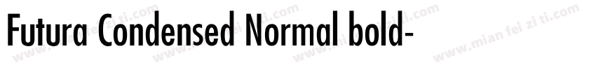 Futura Condensed Normal bold字体转换